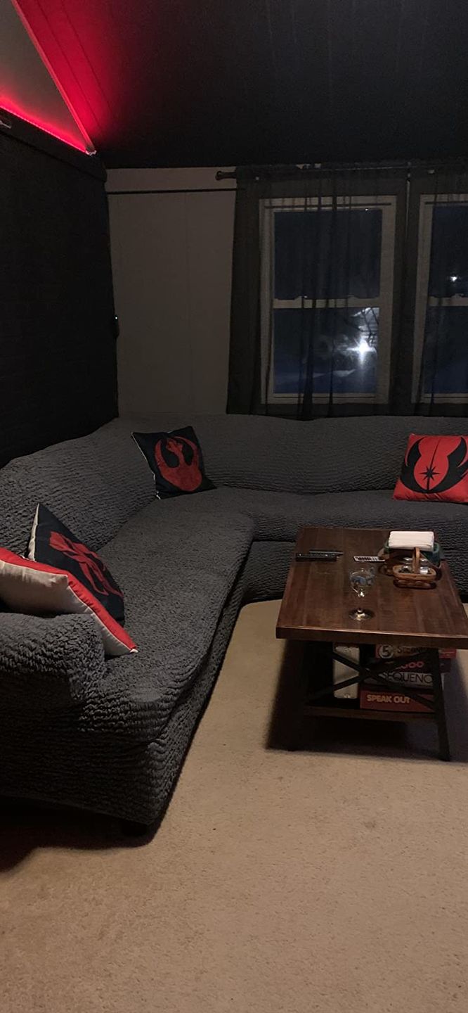 Customer photo review of Corner Sofa Slipcover, Comfort Collection