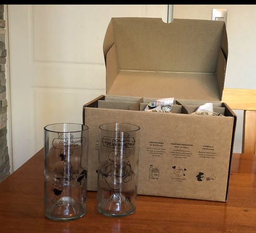 Customer photo review of Condorito Juego de 6 Vasos