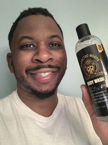 Customer photo review of Respected Roots Body Wash (12 oz.)