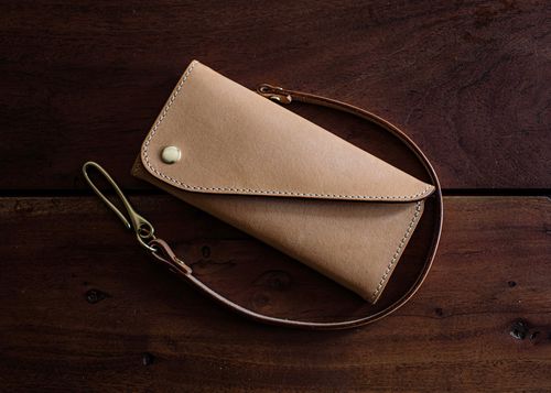 Customer photo review of No.59 | Leather Trucker Long Wallet (Digital Pattern)