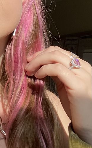 Customer photo review of Two Tone Heart Ring