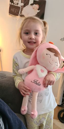 Customer photo review of Personalized Bunny Leyadoll with Gift Bag - 2 Skin Tones