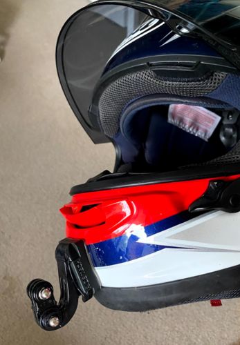 Customer photo review of Arai Corsair / Quantum / RX7 / Astral-X Camera Mount