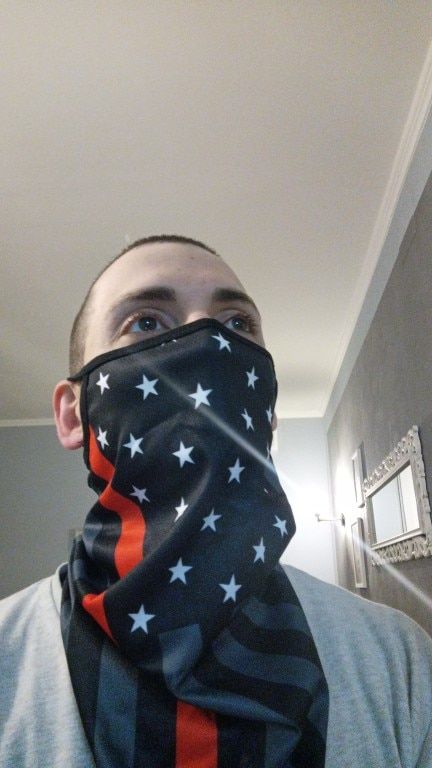 Customer photo review of Breathable UV-Block Neck Gaiter Bandana