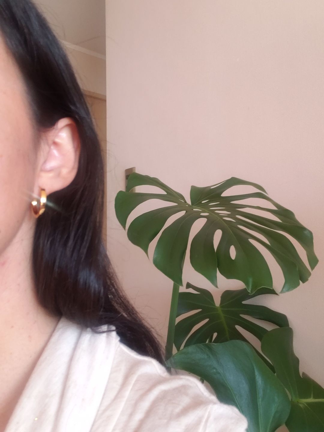 Customer photo review of ARGOLLAS LISAS 20MM BAÑADAS EN ORO