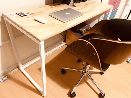 Customer photo review of Escritorio blanco MIMA 120 x 50 Homeoffice