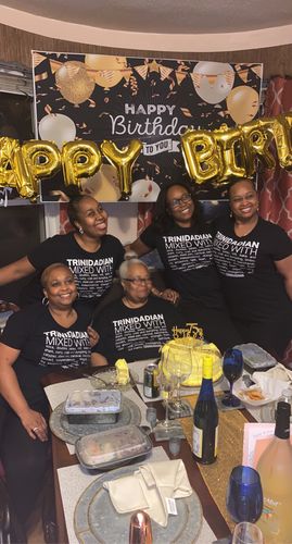 Customer photo review of Trinidadian Mixed With "Soca & Doubles" T-Shirt