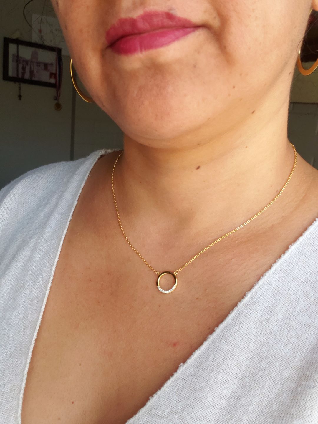 Customer photo review of COLLAR LEA BAÑADO EN ORO