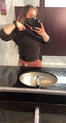 Customer photo review of Women's Zipper Heat Trapping Sweat Vest