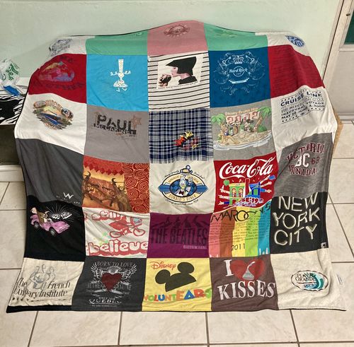 Customer photo review of Classic T-Shirt Blanket