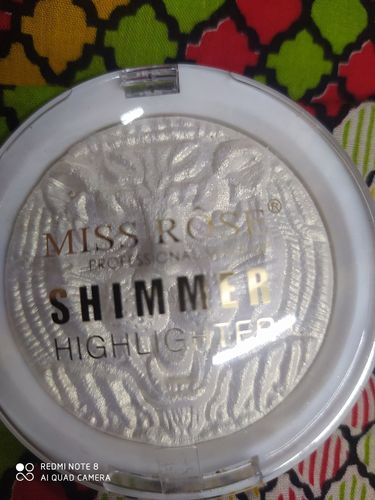 Customer photo review of Miss Rose Face Powder 3D Shimmer Highlighter