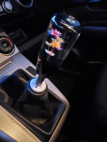 Customer photo review of 10cm Universal Gear Shift Knob Adapter Bouquet Crystal Flower