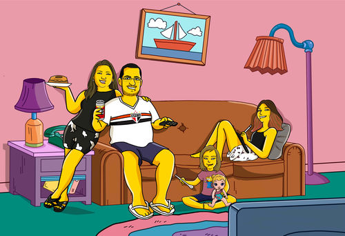 Customer photo review of RETRATO EM ARQUIVO DIGITAL FAMILIA AMARELA