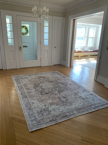 Customer photo review of Distressed Vintage Cezanne Blush Area Rug