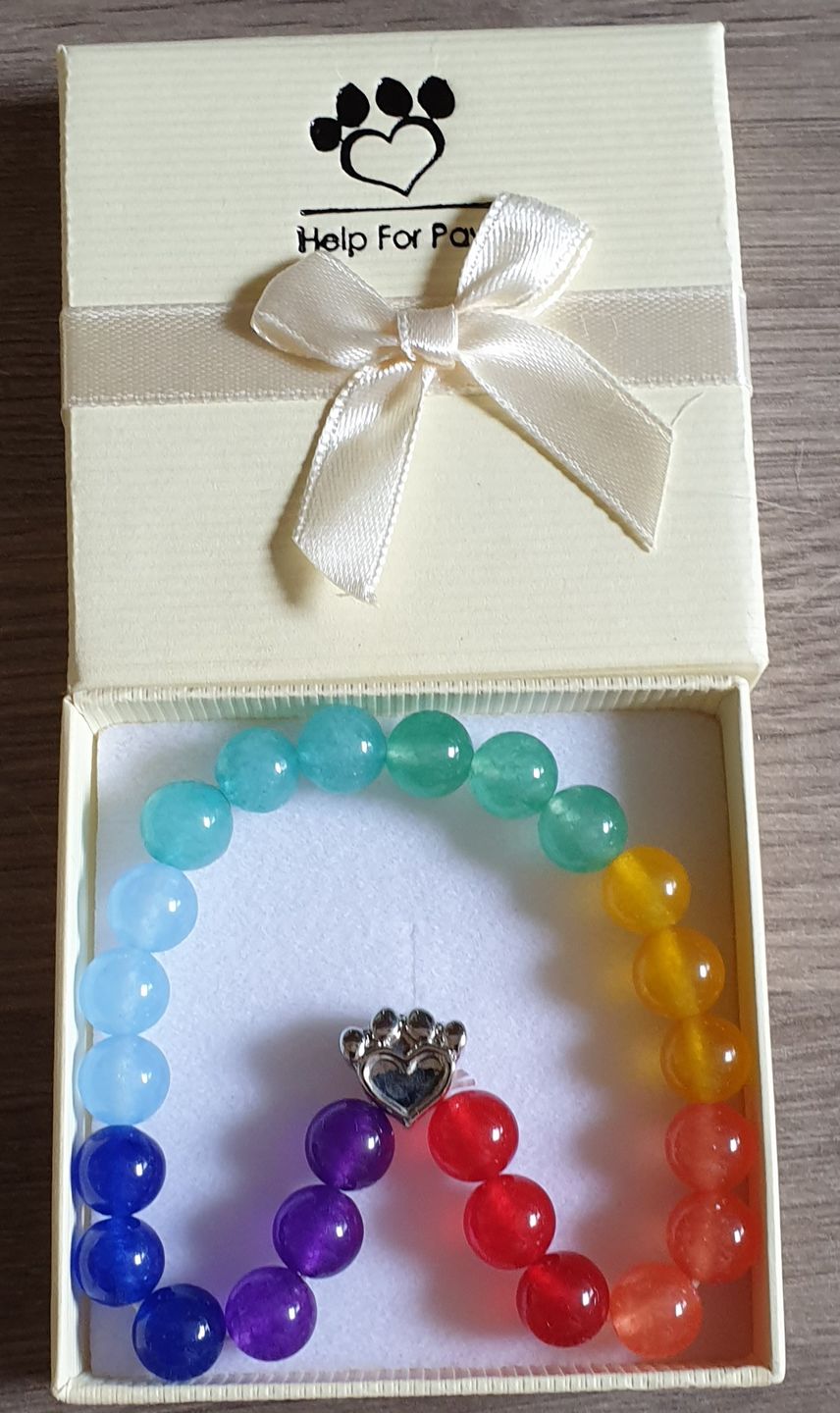 Customer photo review of Help For Paws™ Rainbow Bridge Memory Bracelet