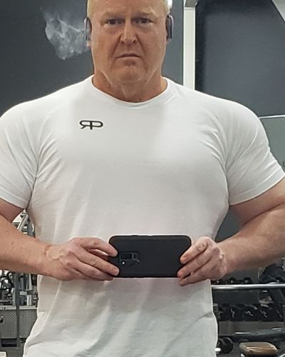 Customer photo review of Personal Record Heavy Duty Premium Wrist Wraps PR901 - Neon