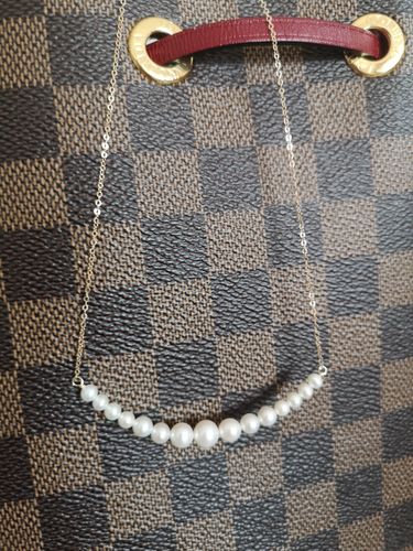 Customer photo review of Smile Pearl Necklace