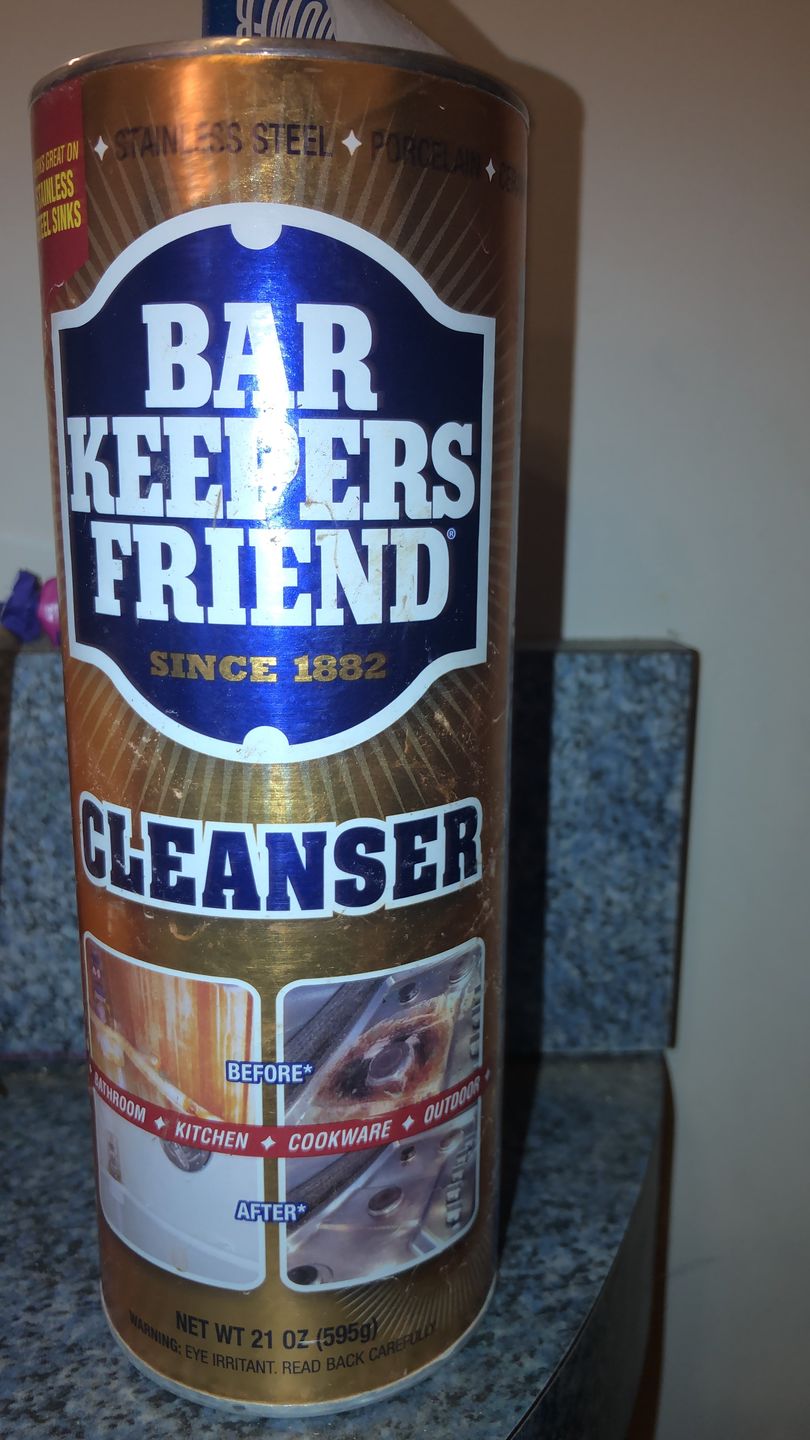 Customer photo review of Bar Keepers Friend Cleanser (Large) 595g