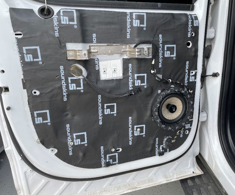 Customer photo review of SoundSkins Pro Ford F-150 4-Door Template Kit | 2015 to 2021