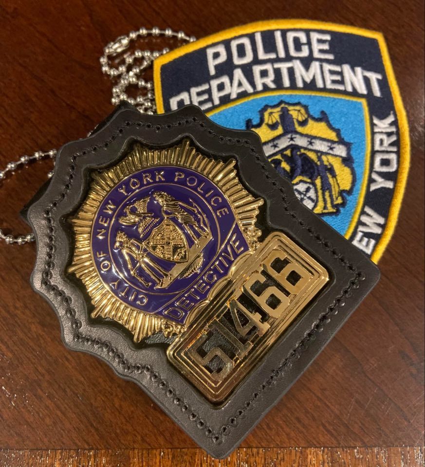 Customer photo review of NYPD New York Detective Police Badge Replica Movie Props *5 Digit Custom Number Only*