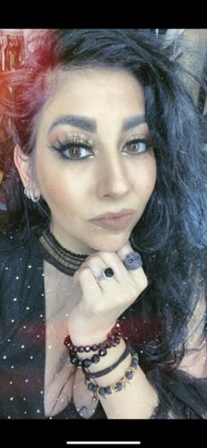 Customer photo review of STUDDED PUNK SKULL RING