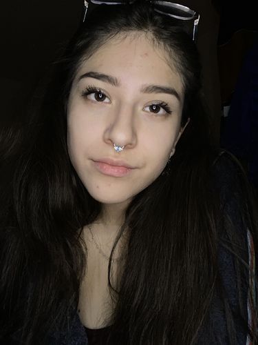 Customer photo review of Aqua Marquise Hinged Segment Ring