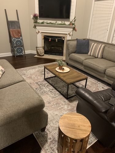 Customer photo review of Distressed Vintage Cezanne Blush Area Rug