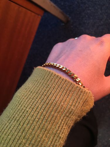 Customer photo review of Curb bracelet