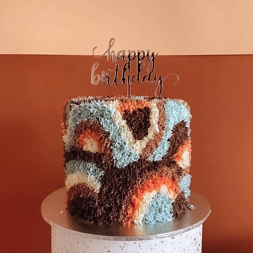 Customer photo review of Rose Gold Mirror Style 6 Happy Birthday Tiny Topper - Ready to Ship