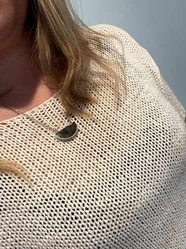 Customer photo review of Natural Stone Necklace