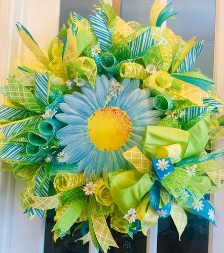Customer photo review of 15-24" Tinsel Work Wreath Form: White