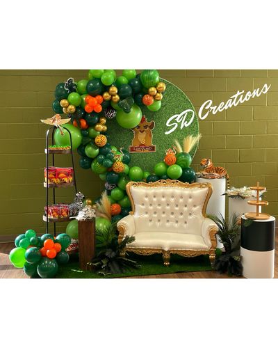 Customer photo review of Party & Hoop Balloon Circle Loop Flower Arch Photo Booth Backdrop Stand Round Backdrop