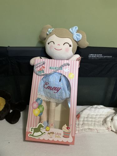 Customer photo review of Personalized Leyadoll (Blue) with Gift Bag