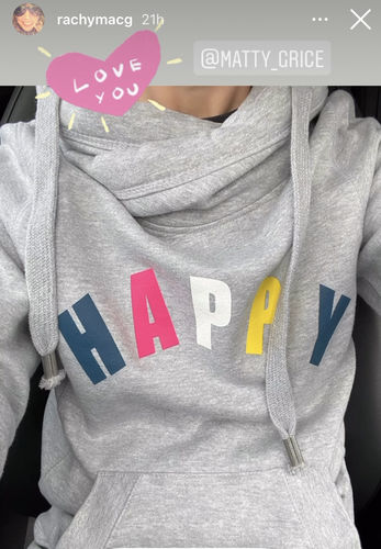 Customer photo review of Happy Cowl Neck Hoodie