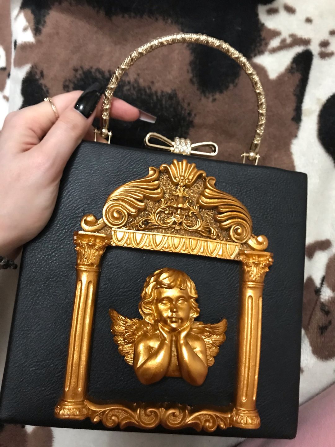 Customer photo review of Renaissance angel inspired bag