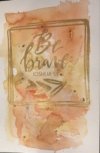 Customer photo review of Shine Your Light - Mesh Stencil 12x18