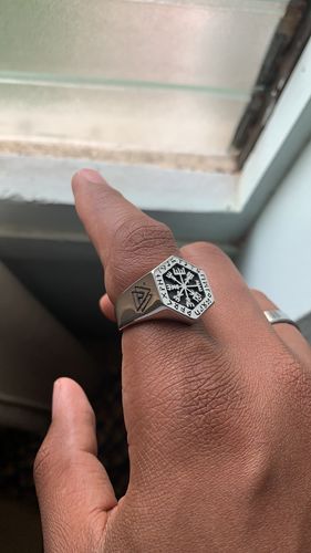 Customer photo review of VIKING COMPASS RING