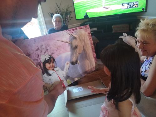 Customer photo review of Pink Unicorn