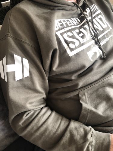 Customer photo review of Fact Check These Hands Hoodie