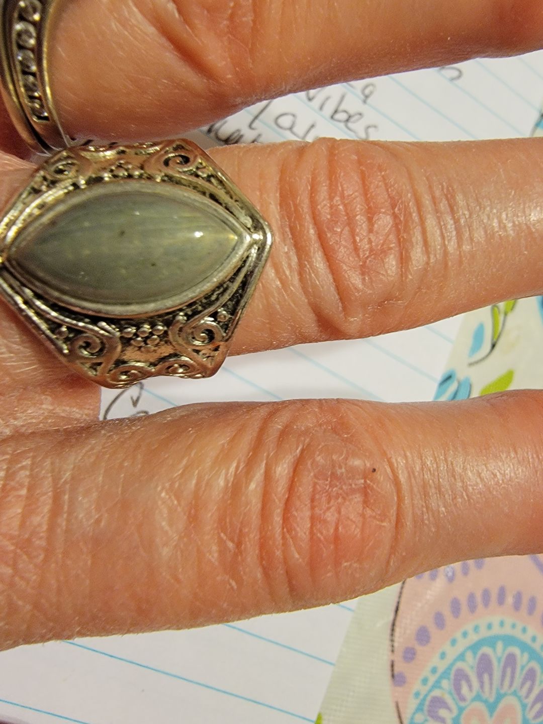 Customer photo review of Awakening Labradorite Ring