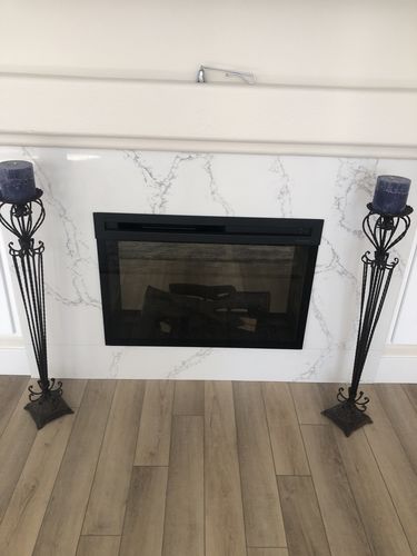 Customer photo review of Dimplex 33" Multi-Fire XD Plug-in Electric Firebox - Logs