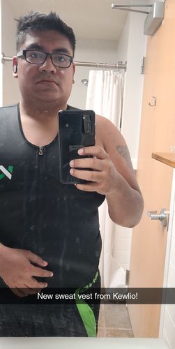 Customer photo review of Men's Zipper Neoprene Sauna Vest