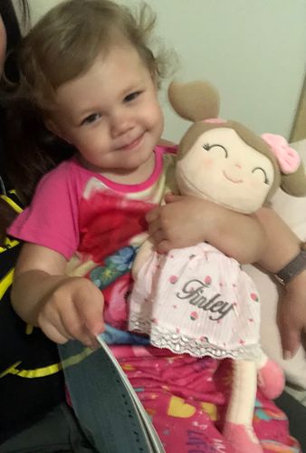 Customer photo review of Personalized Leyadoll (Strawberry) with Gift Bag - 2 Skin Tones