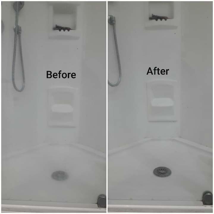Customer photo review of Bar Keepers Friend: 3 Piece Cleaning Kit