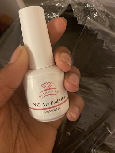 Customer photo review of 15ml Nail Art Foil Glue Gel