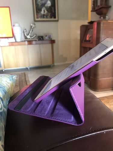 Customer photo review of Premium Leather iPad Case