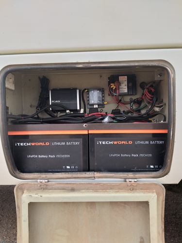 Customer photo review of iTECH120X 12V 120Ah Lithium Ion Battery LiFePO4 Deep Cycle Camping RV Solar