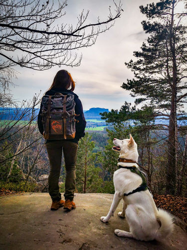 Customer photo review of Rucksack Mit Patch / Olivgrau (🌲)
