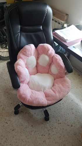 Customer photo review of Puurrrfect Paw Pillow