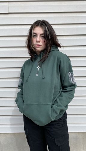 Customer photo review of AOT Alpine Green Hoodie